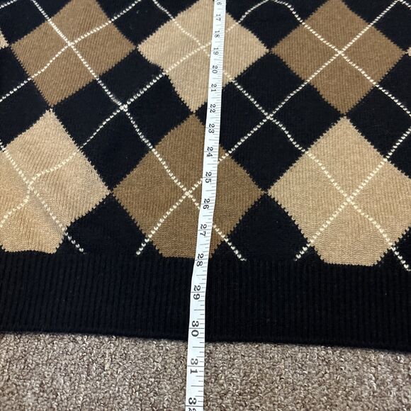 Peter Scott Cashmere Sweater Made in Scotland UMCC Argyle Men's 46 - Montclair - Picture 5 of 9